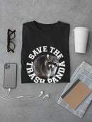 Save The Trash Panda T-shirt -SmartPrintsInk Designs