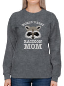World's Best Raccoon Mom Sweatshirt -SmartPrintsInk Designs