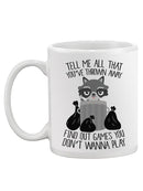 Raccoon Quote Mug -SmartPrintsInk Designs