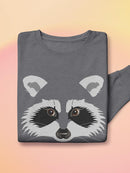 Raccoon Face Sweatshirt -SmartPrintsInk Designs