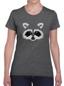 Raccoon Face T-shirt -SmartPrintsInk Designs