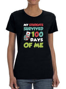 Students Survived 100 Of Me T-shirt -SmartPrintsInk Designs