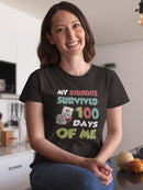 Students Survived 100 Of Me T-shirt -SmartPrintsInk Designs