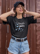 Butterflies Make Me Happy T-shirt -SmartPrintsInk Designs