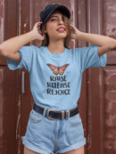 Raise, Release Rejoice Butterfly T-shirt -SmartPrintsInk Designs