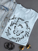 Love Quote Butterfly T-shirt -SmartPrintsInk Designs