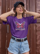 Sacred Heart Butterfly T-shirt -SmartPrintsInk Designs