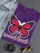 Sacred Heart Butterfly T-shirt -SmartPrintsInk Designs