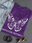 Antisocial Butterfly T-shirt -SmartPrintsInk Designs