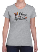 Choose Kindness Butterfly T-shirt -SmartPrintsInk Designs