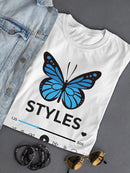 Butterfyl Styles T-shirt -SmartPrintsInk Designs