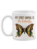 Spirit Animal Is The Butterfly Mug -SmartPrintsInk Designs