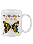 Spirit Animal Is The Butterfly Mug -SmartPrintsInk Designs