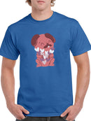 Cute Dog With Hearts T-shirt -SmartPrintsInk Designs