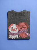 Lovely Pugs T-shirt -SmartPrintsInk Designs