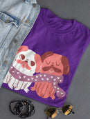 Lovely Pugs T-shirt -SmartPrintsInk Designs
