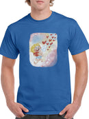 Cupid And Hearts T-shirt -SmartPrintsInk Designs