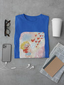 Cupid And Hearts T-shirt -SmartPrintsInk Designs