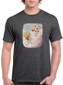 Cupid And Hearts T-shirt -SmartPrintsInk Designs