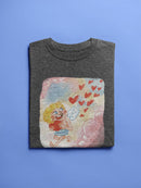 Cupid And Hearts T-shirt -SmartPrintsInk Designs