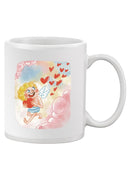 Cupid And Hearts Mug -SmartPrintsInk Designs