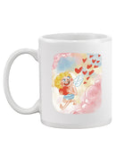 Cupid And Hearts Mug -SmartPrintsInk Designs