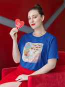 Cupid And Hearts T-shirt -SmartPrintsInk Designs