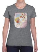 Cupid And Hearts T-shirt -SmartPrintsInk Designs