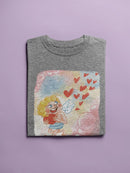 Cupid And Hearts T-shirt -SmartPrintsInk Designs