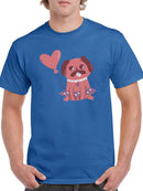Sitting Lovely Pug T-shirt -SmartPrintsInk Designs