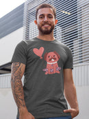 Sitting Lovely Pug T-shirt -SmartPrintsInk Designs