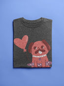 Sitting Lovely Pug T-shirt -SmartPrintsInk Designs