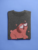 Pug Heart Eyes T-shirt -SmartPrintsInk Designs