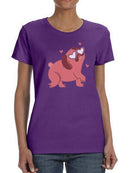 Pug Heart Eyes T-shirt -SmartPrintsInk Designs