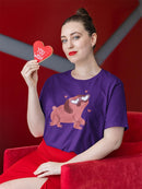 Pug Heart Eyes T-shirt -SmartPrintsInk Designs