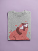 Pug Heart Eyes T-shirt -SmartPrintsInk Designs