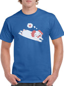 Relaxing Pug In Love T-shirt -SmartPrintsInk Designs