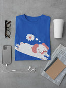 Relaxing Pug In Love T-shirt -SmartPrintsInk Designs