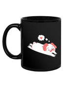 Relaxing Pug In Love Mug -SmartPrintsInk Designs
