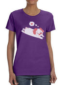 Relaxing Pug In Love T-shirt -SmartPrintsInk Designs