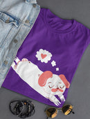 Relaxing Pug In Love T-shirt -SmartPrintsInk Designs