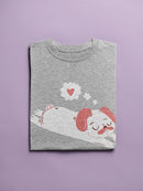 Relaxing Pug In Love T-shirt -SmartPrintsInk Designs