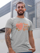 You Are Here, In My Heart T-shirt -SmartPrintsInk Designs