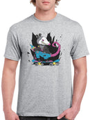 Skating Rat T-shirt -SmartPrintsInk Designs
