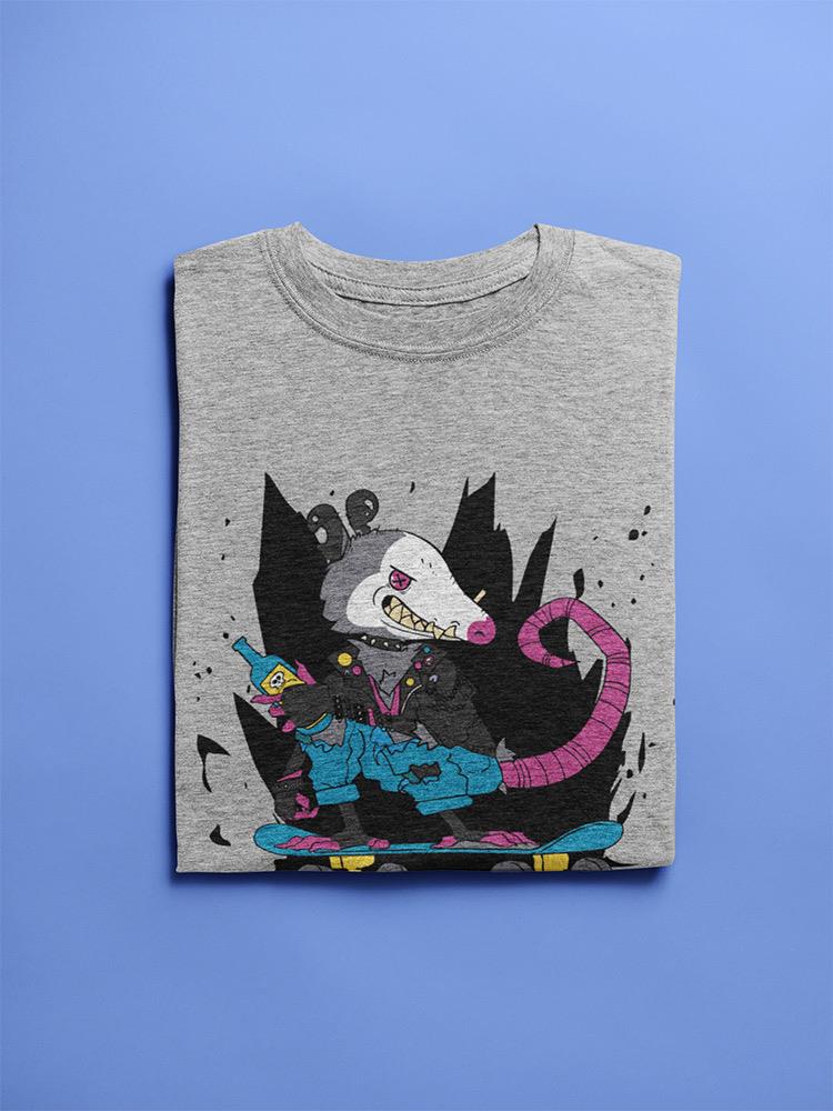Skating Rat T-shirt -SmartPrintsInk Designs