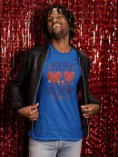 Happy Valentine's Day Hearts T-shirt -SmartPrintsInk Designs