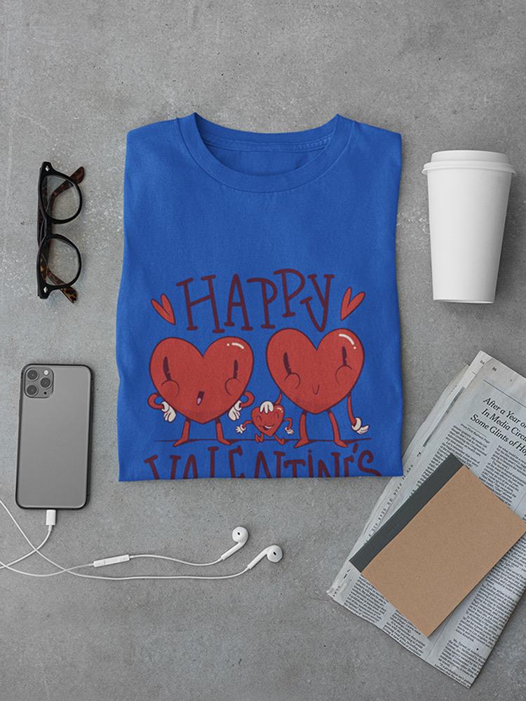 Happy Valentine's Day Hearts T-shirt -SmartPrintsInk Designs