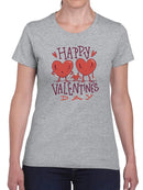 Happy Valentine's Day Hearts T-shirt -SmartPrintsInk Designs