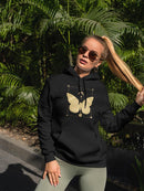Golden Butterfly Hoodie or Sweatshirt -SmartPrintsInk Designs
