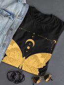 Golden Butterfly T-shirt -SmartPrintsInk Designs